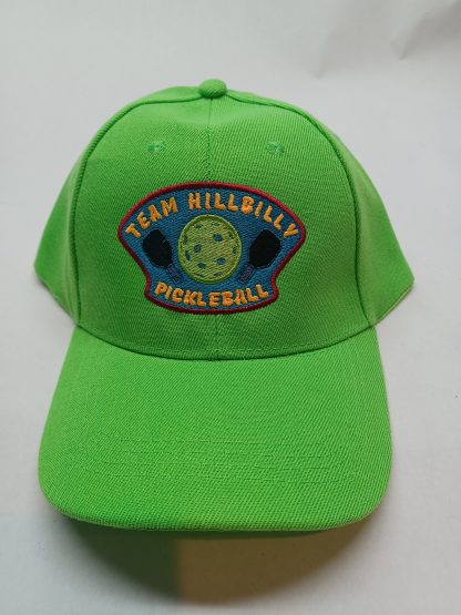 HillBilly Paddles Team Hillbilly Embroidered Hat - Lime Green